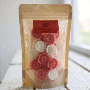 Lychee Rose Scented Wax Melts - Pink and White